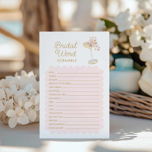 Petals and Prosecco Bridal Word Game