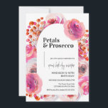 Petals and Prosecco | Elegant 40th Birthday Invitation<br><div class="desc">Introducing our 'Petals and Prosecco' 40th birthday invitation - a harmonious blend of elegance and celebration for the modern woman. Crafted for those with a taste for the finer things, this invite paints the perfect first impression for your milestone event. Available in both digital and printed formats, our invitation guarantees...</div>