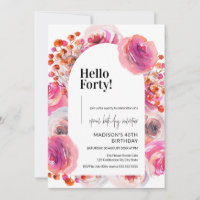 Petals and Prosecco | Elegant 40th Birthday