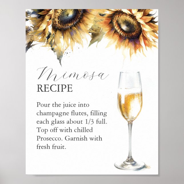 Petals and Prosecco Mimosa Bar Sign (Front)