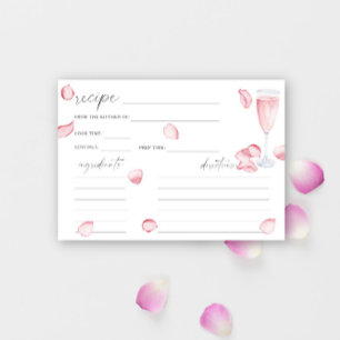 Petals and Prosecco - recipe card