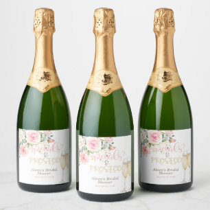 Petals and Prosecco Sparkling Wine Label