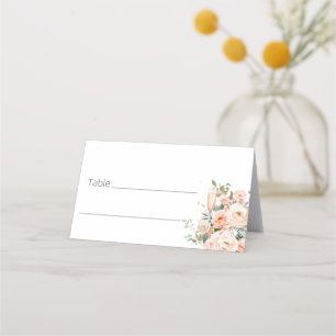 Petals And Prosecco Wedding Table Place Card