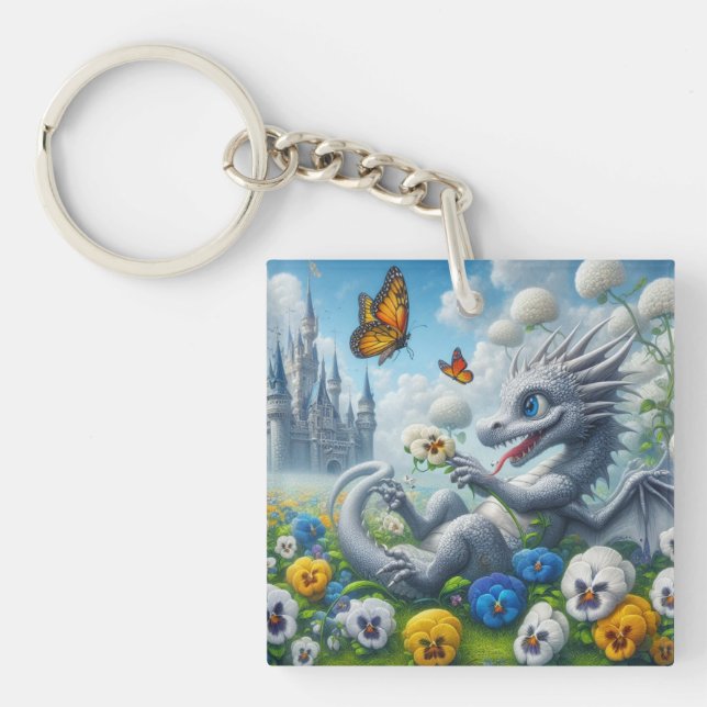 Petals and Scales Key Ring (Front)