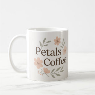 Petals & Coffee Floral Mug