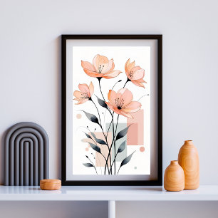 Petals & Geometry Poster