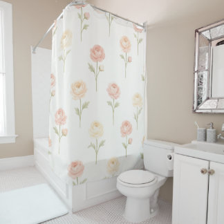 Petals in a Whisper Shower Curtain