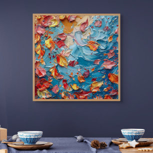 Petals in Motion – Expressive Abstract Floral Poster