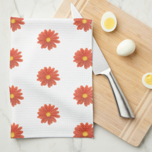Petals in Motion – Vibrant Flower Graphic Tea Towel