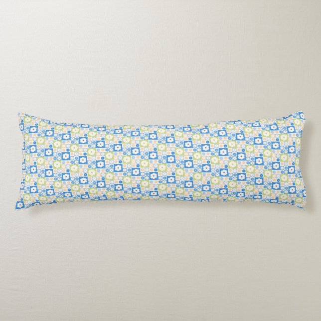 Petals In Silence 06. Floral pattern.  Body Cushion (Front)