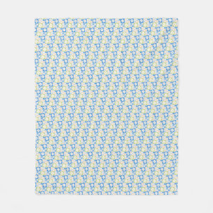 Petals In Silence 06. Floral pattern. Fleece Blanket