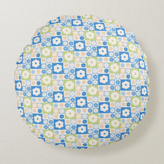Petals In Silence 06. Floral pattern. Round Cushion