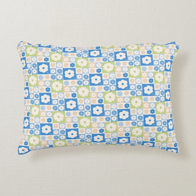 Petals In Silence 10. Floral pattern.  Decorative Cushion (Front)