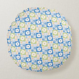 Petals In Silence 10. Floral pattern. Round Cushion
