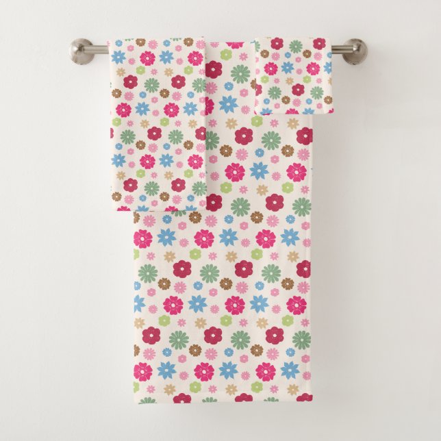 Petals In Silence 11.  Bath Towel Set (Insitu)