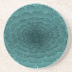 Petals in Teal Coaster