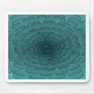 Petals in Teal Mouse Pad