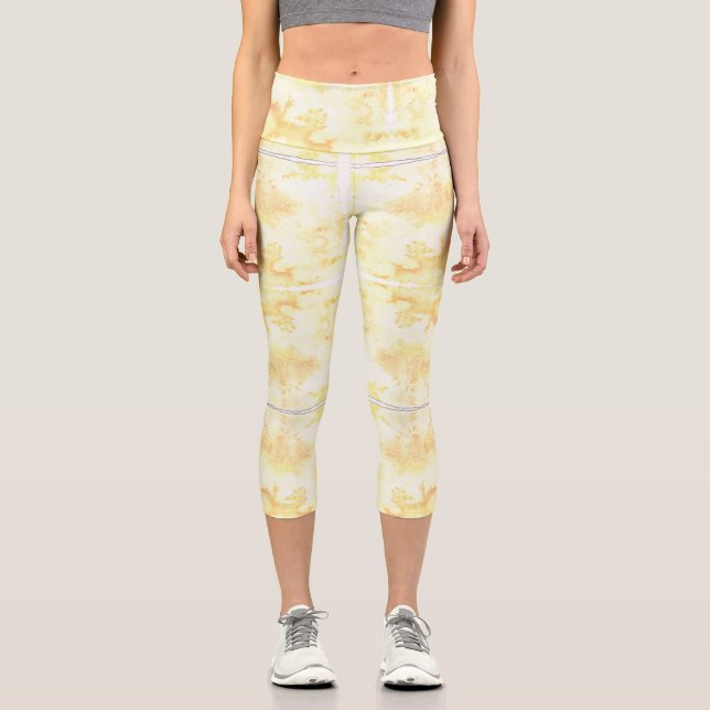 Petals in the Haze Capri Leggings (Front)