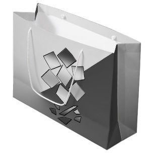 Petals of chrome large gift bag