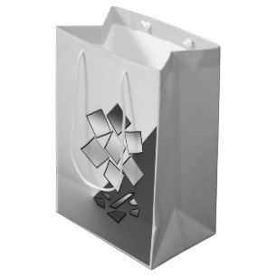 Petals of chrome medium gift bag