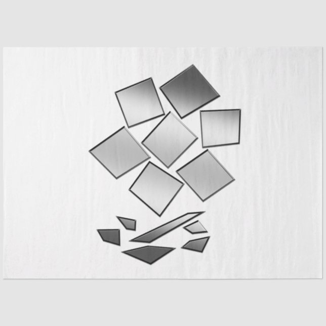 Petals of chrome tissue paper (Front)