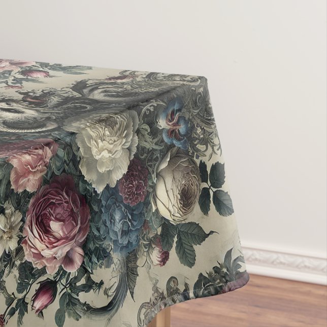 Petals of Decadence – Gothic Large Pattern Tablecloth (In Situ)