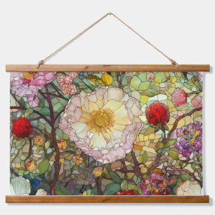 Petals of Glass Botanical Hanging Tapestry