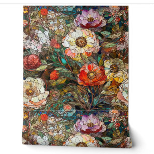 Petals of Glass Botanical Wallpaper