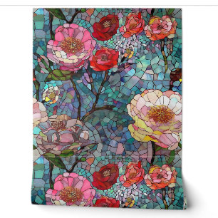 Petals of Glass Botanical Wallpaper