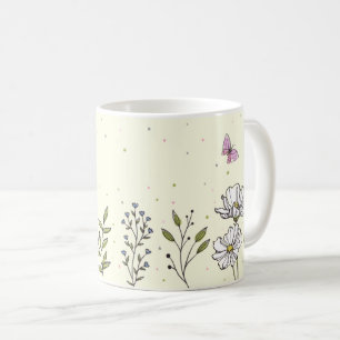 Petals & Pastels Cute Floral Coffee Mug