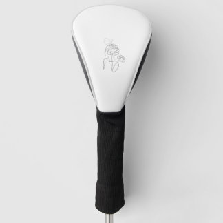 Petals & Peace - Minimalist Feminine Line Art Golf Head Cover