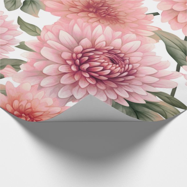 Petals Pink Party Gifts Wrapping Paper (Corner)