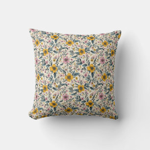 Petals & Pizzazz: A Spring Floral Pattern Cushion