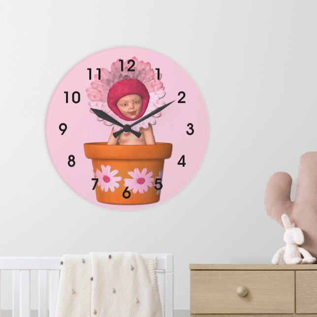 Petals & Playtime Bloom Pink Clock (Creator Uploaded)