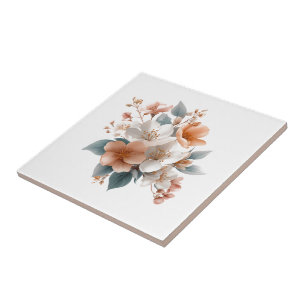 🌸 Petals & Porcelain Perfection! 🌿✨ Ceramic Tile