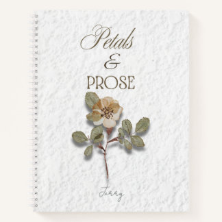Petals & Prose Personalized Floral  Notebook