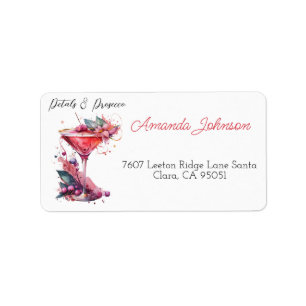 Petals & Prosecco Blush Pink Floral Bridal Shower Label