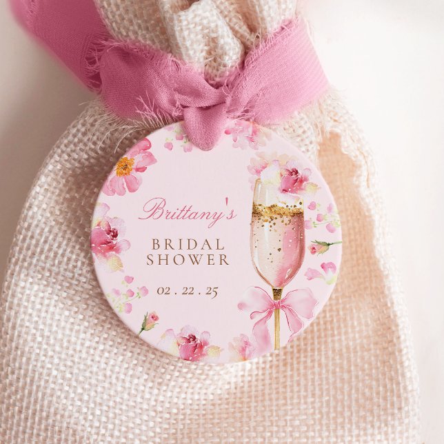 Petals Prosecco Bridal Shower Favour Tags (Creator Uploaded)