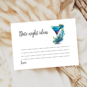 Petals & Prosecco Bridal Shower  Floral Date Game  Enclosure Card