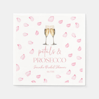 Petals & Prosecco Champagne Bridal Shower  Napkin