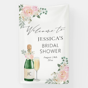Petals & Prosecco Champagne Welcome Sign