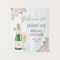 Petals & Prosecco Champagne Welcome Sign