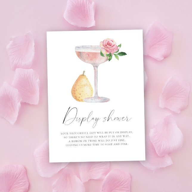 Petals & Prosecco - Display shower Enclosure Card (Creator Uploaded)
