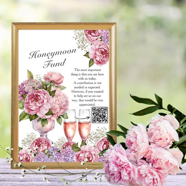 Petals & Prosecco Honeymoon Fund Invitation (Petals & Prosecco Honeymoon Fund)