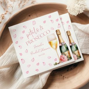 Petals & Prosecco Mimosa Champagne Bridal Shower Napkin