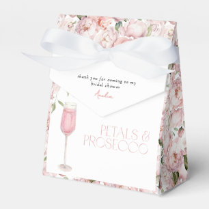 Petals & Prosecco Pink Floral Shower Thank You Favour Box
