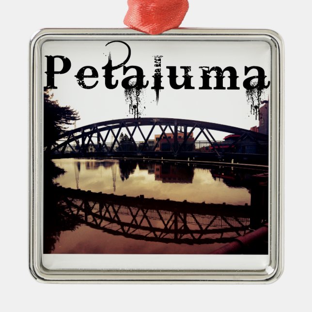 Petaluma California Metal Tree Decoration (Front)