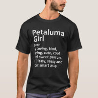 PETALUMA GIRL CA CALIFORNIA Funny City Home Roots