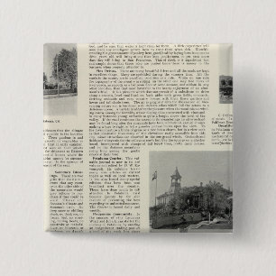 Petaluma Residences, California 15 Cm Square Badge