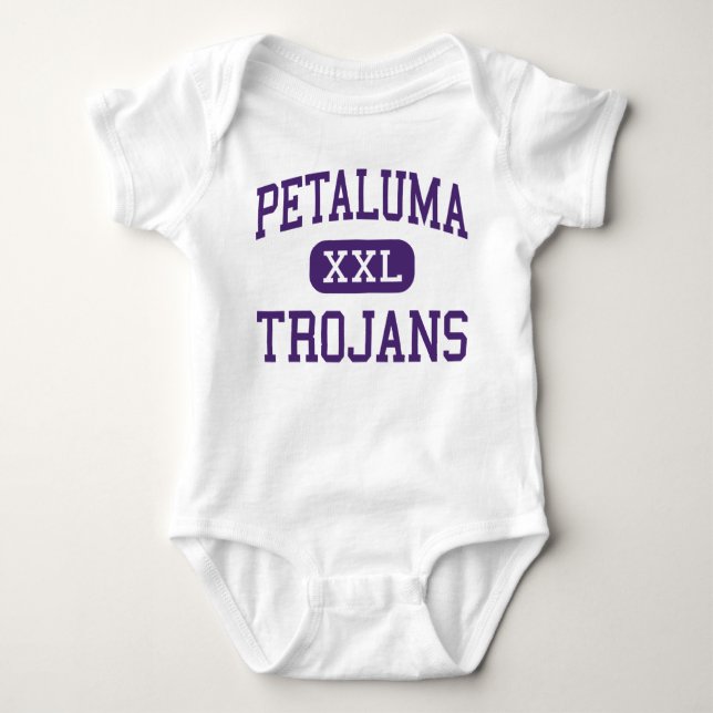 Petaluma - Trojans - High - Petaluma California Baby Bodysuit (Front)